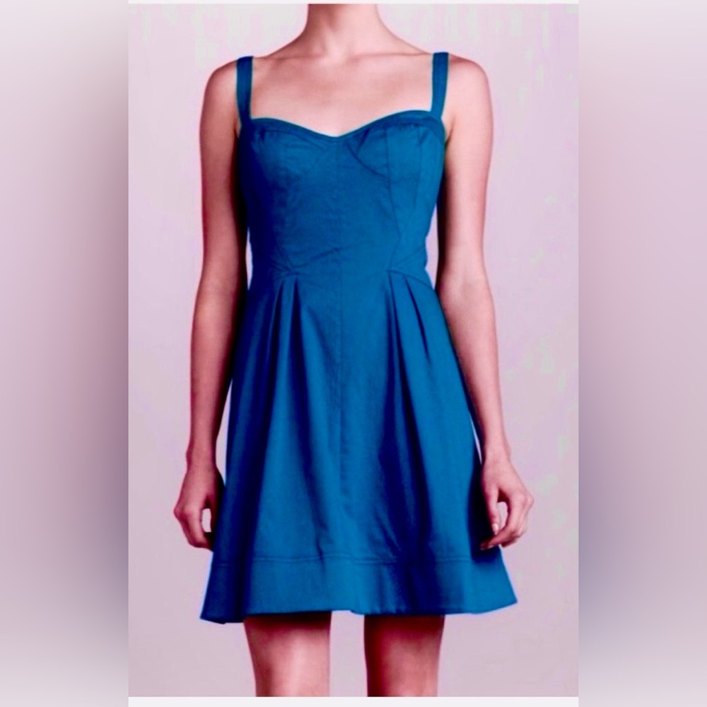 Z Spoke by Zac Posen Bustier Mini Dress Sweetheart Neckline in  Royal Blue Sz. 2